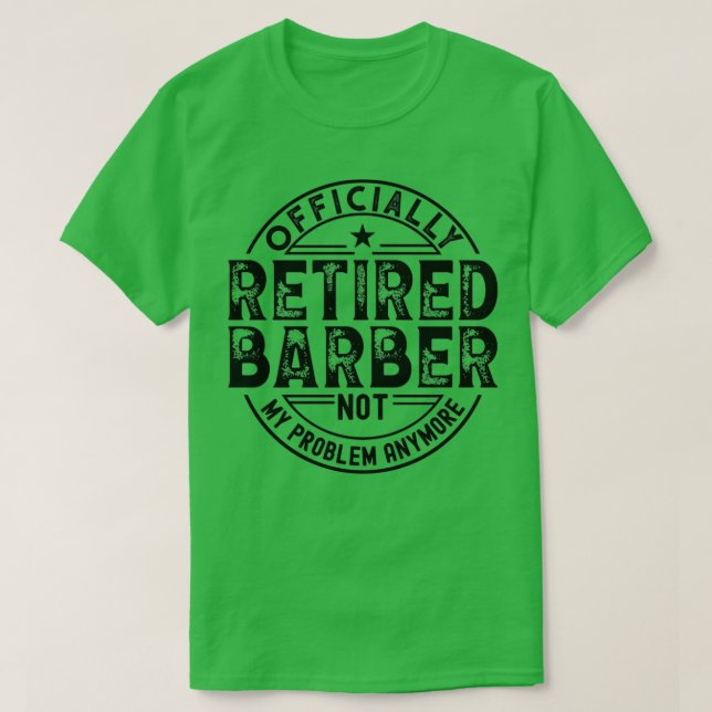 Retrött Barber T Shirt (Design framsida)
