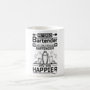 Retrött Bartender Kaffemugg