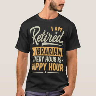 Retrött bibliotekarie Gift Ideas Librarian Retrött T Shirt
