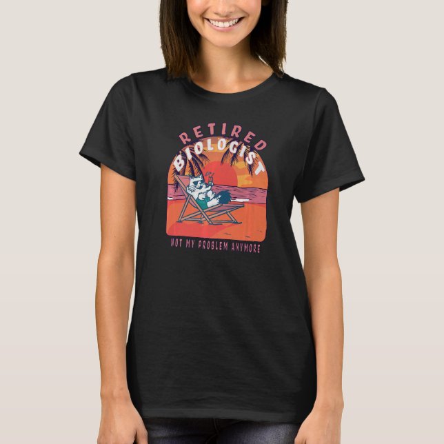 Retrött biolog Vintage Pension T Shirt (Framsida)