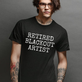Retrött Blackout Artist | Föräldrafödelse T Shirt