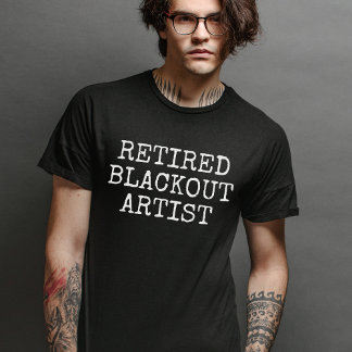 Retrött Blackout Artist | Föräldrafödelse T Shirt
