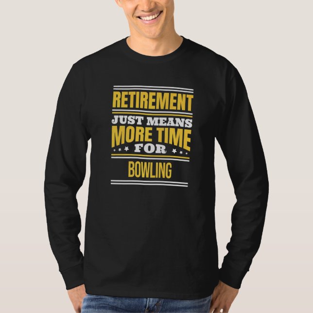 Retrött Bowling Bowlareare Sayed Pension T Shirt (Framsida)