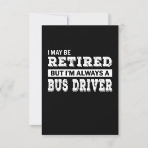Retrött Buss-drivrutin Gift Funny Pension OSA Kort