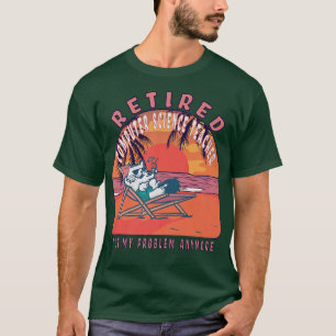 Retrött Computer Science Teacher Funny Vintage Ret T Shirt