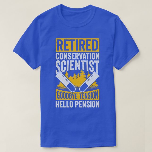 Retrött Conservation Environmental Scientist Gift T Shirt (Design framsida)