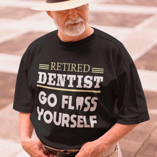 Retrött Dentist Funny Dental Pension Gift T Shirt (Skapare uppladdad)
