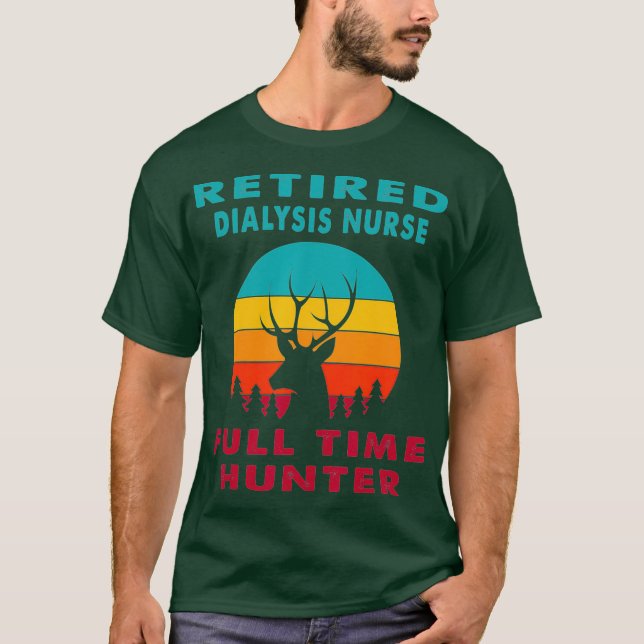 Retrött Dialys Nurse Fullt Time Hunter Hunter T Shirt (Framsida)