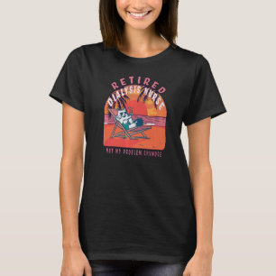 Retrött Dialys Nurse Vintage Pension T Shirt