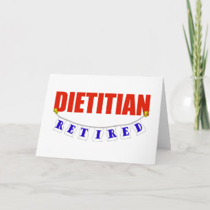 Retrött Dietitian Kort