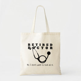 Retrött Doktor Stethoscope Sassy Funny Pension Tygkasse