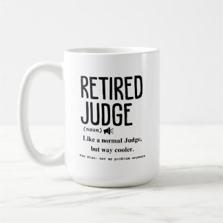 Retrött domare kaffemugg