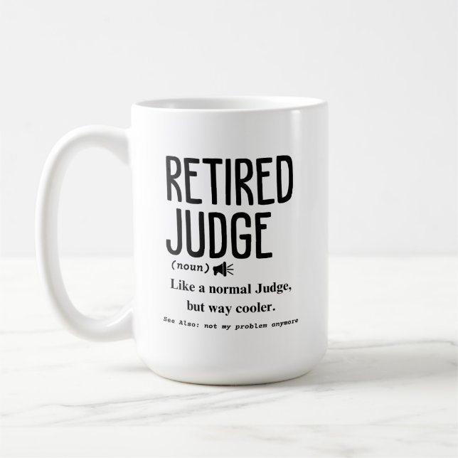 Retrött domare kaffemugg (Vänster)