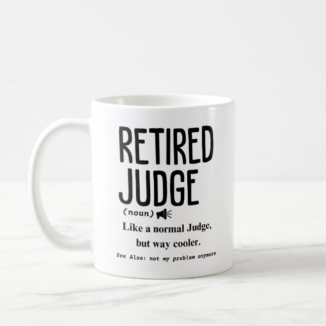 Retrött domare kaffemugg (Vänster)
