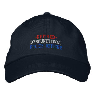 Retrött Dysfunktionell polis Broderad Keps