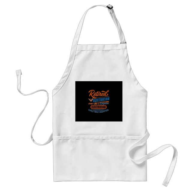 Retrött Electrician - Electrician Gift Förkläde (Framsidan)