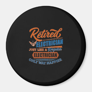 Retrött Electrician - Electrician Gift Magnet