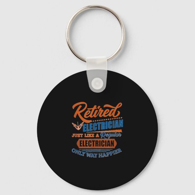 Retrött Electrician - Electrician Gift Nyckelring (Framsida)