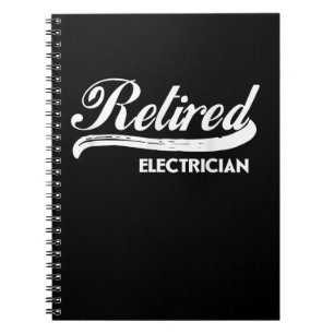 Retrött Electrician Funny Pension Party Gift Anteckningsbok