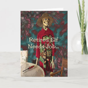Retrött Elf Helgkort