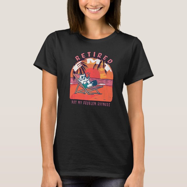 Retrött Emt Vintage Pension T Shirt (Framsida)