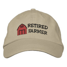 Retrött Farmer Embroiderade Hat
