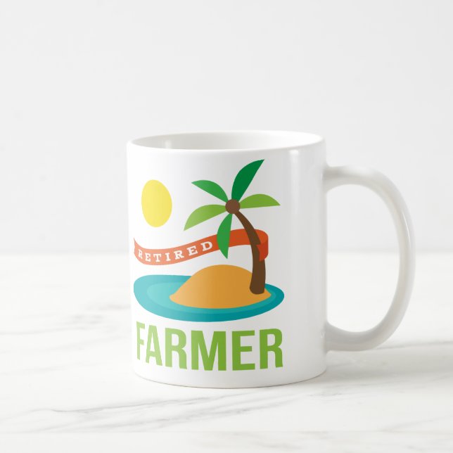 Retrött Farmer Gift Kaffemugg (Höger)