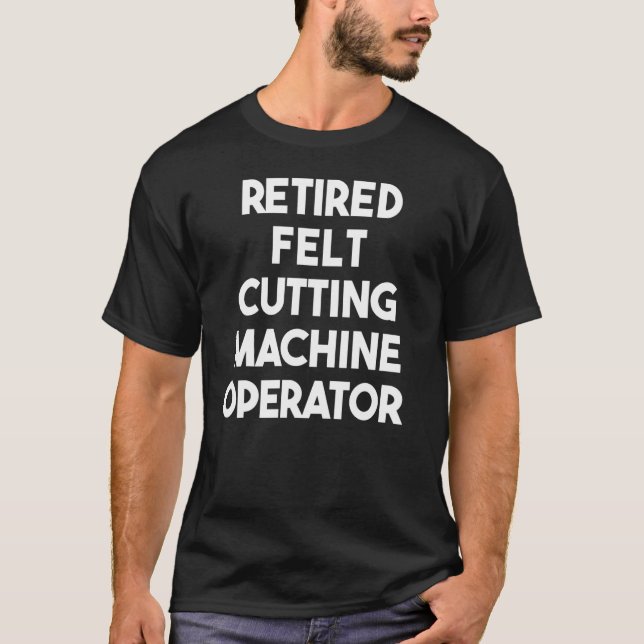 Retrött felt Cending Maskin operator T Shirt (Framsida)
