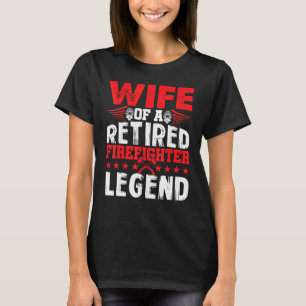 Retrött Firefighter-frun Fireman Pension T Shirt