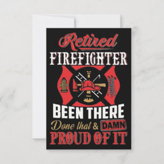 Retrött Firefighter Kort