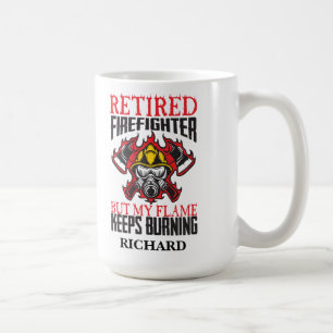 Retrött Firefighter-My Flame behållas Burning Kaffemugg