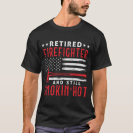 Retrött Firefighter Pension Thin Red Line T Shirt