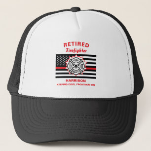 Retrött Firefighter Thin Red Line Funny som säge Keps