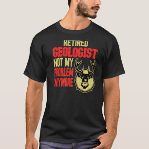 Retrött Geolog Hjort Hunting T Shirt