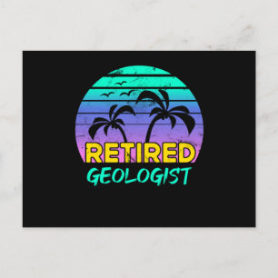 Retrött Geolog Pension Gift Retro Vykort