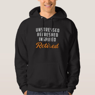 Retrött Grandpa Retire Pension Funny Gift Hoodie