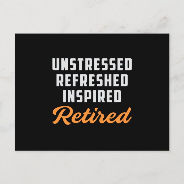 Retrött Grandpa Retire Pension Funny Gift Vykort (Framsida)