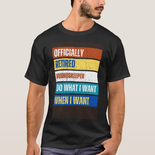 Retrött Groundskeeper Pension Retrött T Shirt (Framsida)