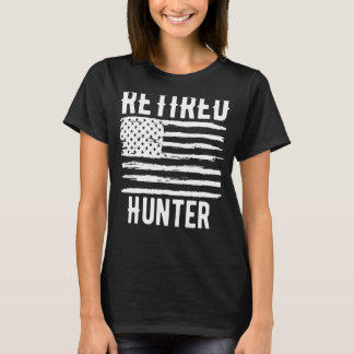 Retrött Hunter Profession American Flagga T Shirt