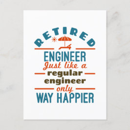 Retrött Ingenjör Happier Engineering Pension Vykort