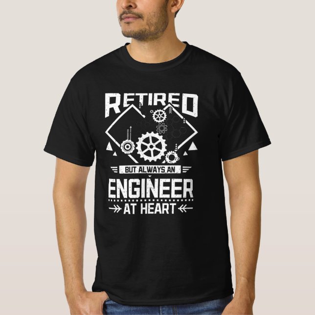 Retrött Ingenjör T Shirt (Framsida)