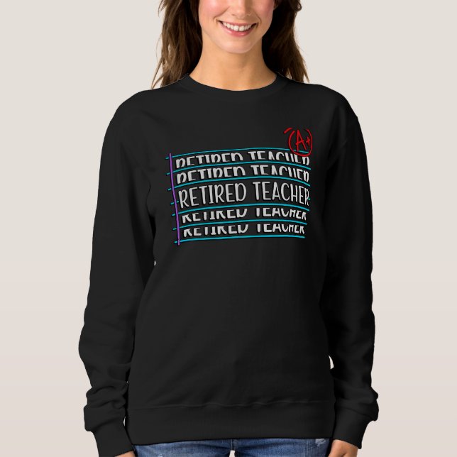 Retrött Lärare Pension T Shirt (Framsida)