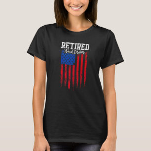Retrött Lastbil-chaufför Trucker Pension 4 T Shirt