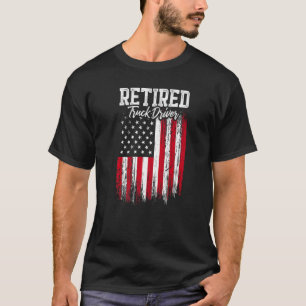 Retrött Lastbil Driver Trucker Pension T Shirt