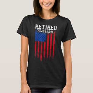 Retrött Lastbil Driver Trucker Pension T Shirt