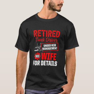 Retrött Lastbil-drivrutin Trucker Pension 6 T Shirt