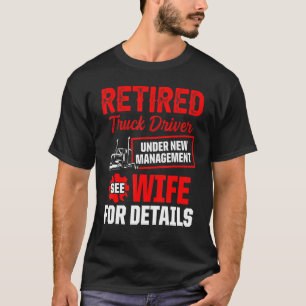 Retrött Lastbil-drivrutin Trucker Pension 6 T Shirt