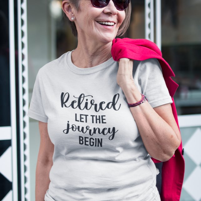Retrött Låt resan börja T Shirt (Skapare uppladdad)