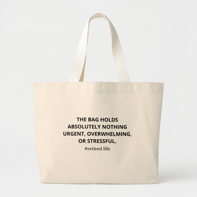 Retrött Life Tote Bag, Pension Canvas Bag Gift Jumbo Tygkasse (Framsidan)
