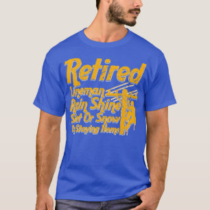 Retrött Lineman Electrician Pension Gift T Shirt